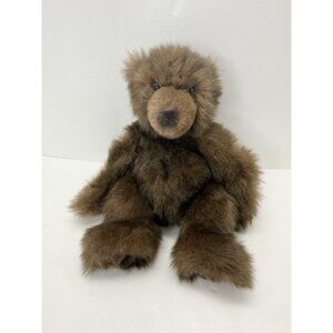 Russ Berrie Timber The Grizzly Bear Plush 12" Brown Teddy Bear Stuffed Animal